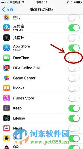 怎么查看FaceTime所消耗的流量