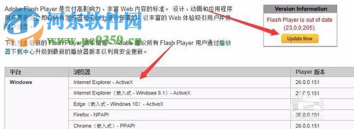 flash版本低無法播放視頻的解決方法