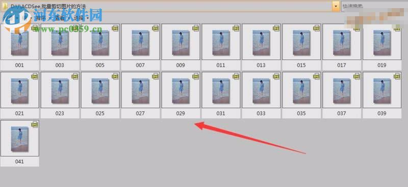 acdsee批量裁剪圖片的方法