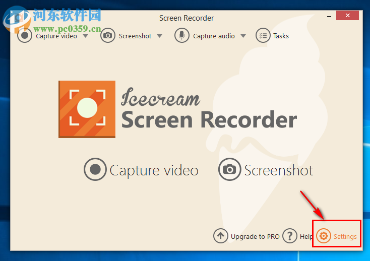 IceCream Screen Recorder設(shè)置為中文的方法