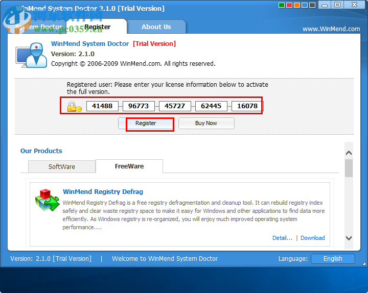 WinMend System Doctor免費注冊激活的方法