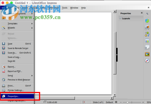 打開libreoffice impress左側(cè)slides預(yù)覽區(qū)域的方法