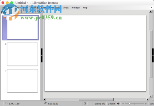 打開libreoffice impress左側(cè)slides預(yù)覽區(qū)域的方法