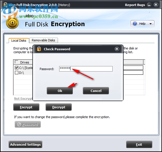 idoo Full Disk Encryption為磁盤設(shè)置密碼的方法