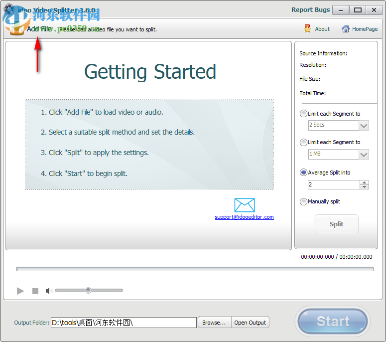 idoo Video Splitter分割視頻的方法