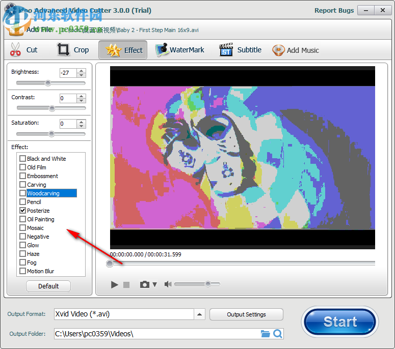 idoo Video Cutter給視頻添加特效的方法