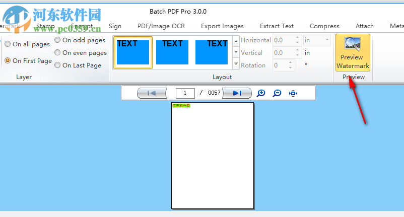 Batch PDF Pro給PDF添加水印的方法