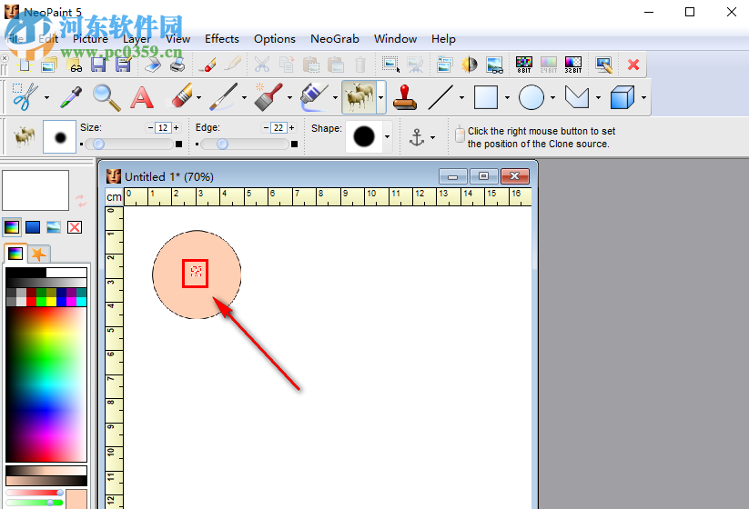NeoPaint在繪圖時如何使用克隆畫筆工具