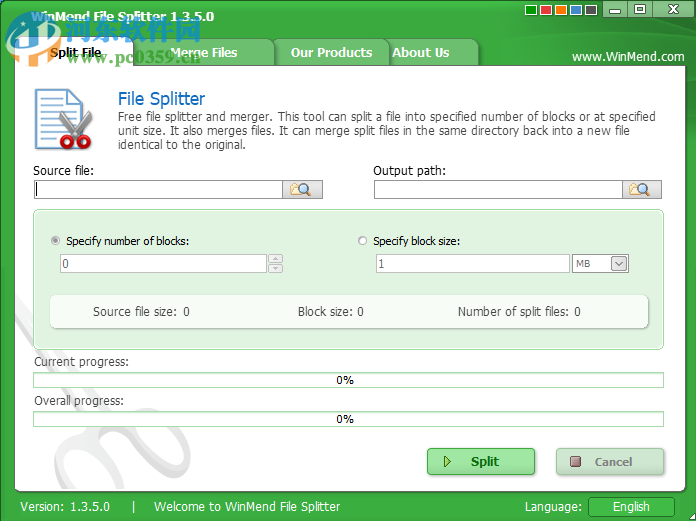 WinMend File Splitter如何等量分割一個MP3文件