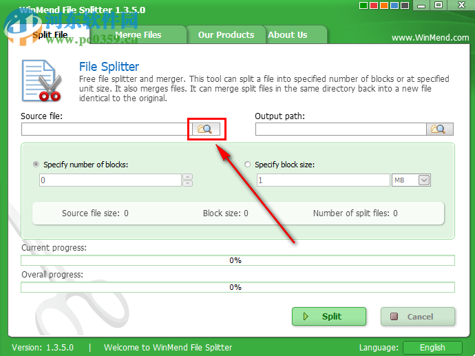 WinMend File Splitter如何等量分割一個MP3文件