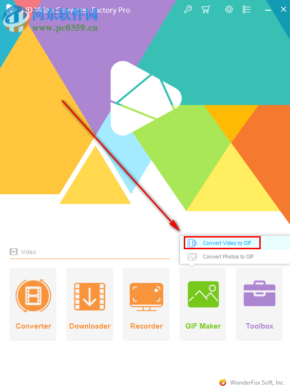 wonderfox hd video converter factory如何使用視頻制作GIF圖