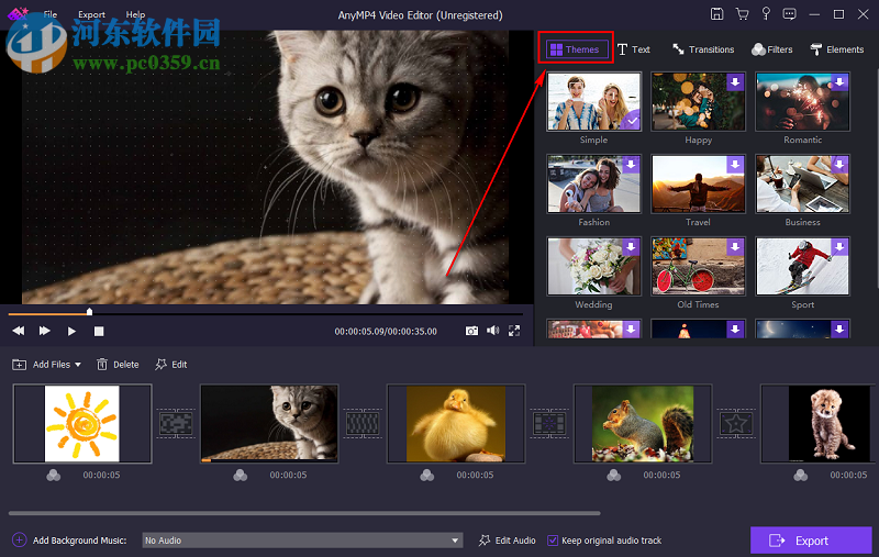 AnyMP4 Video Editor如何將圖片制作成視頻