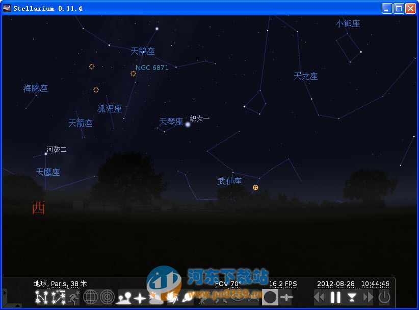 stellarium(虛擬天文館)