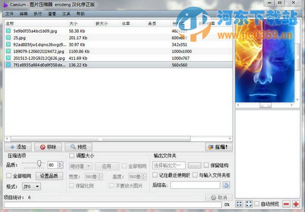 Caesium(批量壓縮圖片大小軟件) 1.7.0 中文綠色單文件版