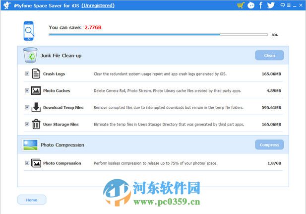 iMyfone Space Saver for iOS(ios9垃圾清理) 2.1.0 免費(fèi)版