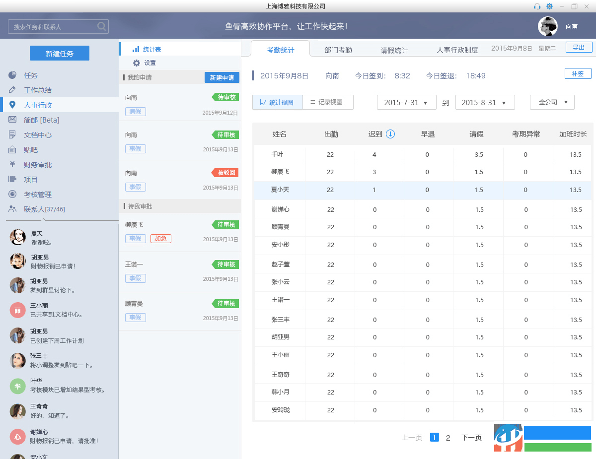 魚骨企業(yè)工作平臺