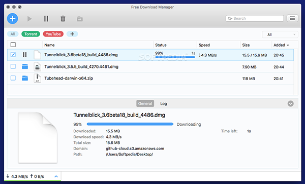 Free Download Manager Mac版 5.1.0 官方版