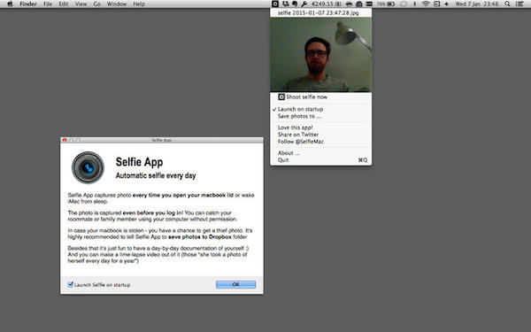 Selfie App for mac版 1.4