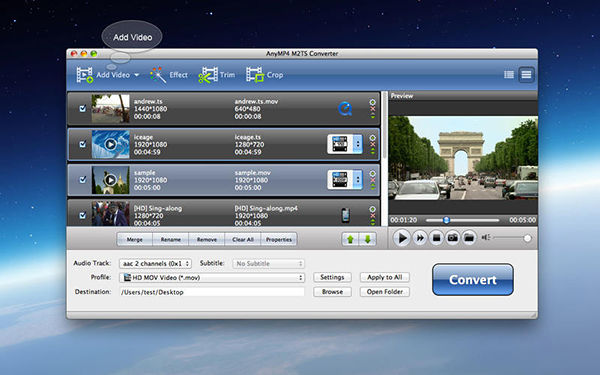 AnyMP4 M2TS Converter for Mac版 6.1.11