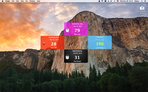 Countdown widget Mac版 6.2.3
