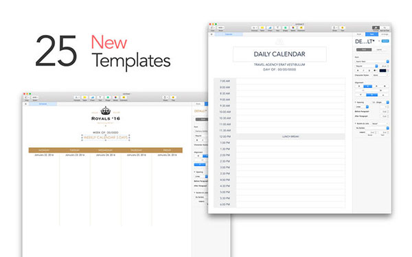 Templates Numbers Mac版 4.2