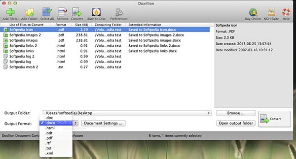Doxillion文檔轉(zhuǎn)換器Mac版 2.45