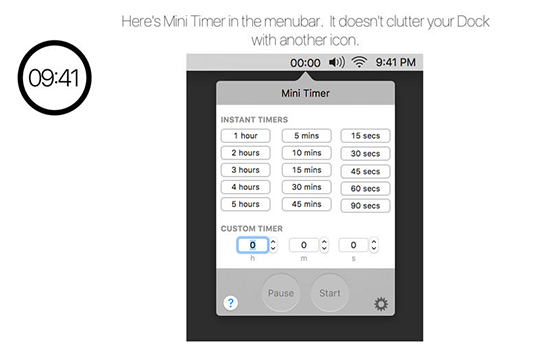 Mini Timer Mac版 1.0