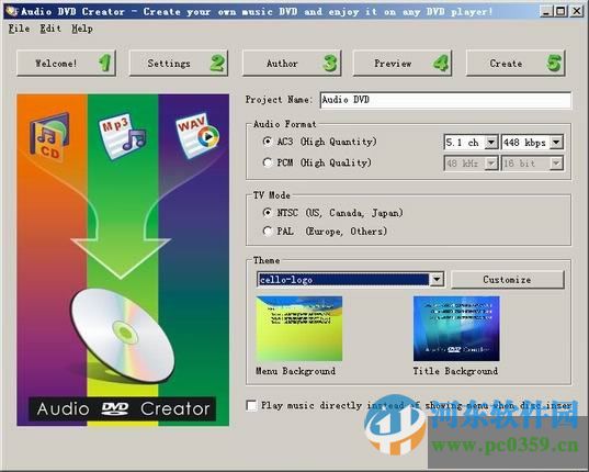 audio dvd creator下載 1.9.1.0 漢化版