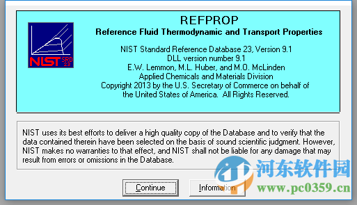 refprop(制冷劑物性查詢運算軟件)附中文教程 9.1 最新免費版