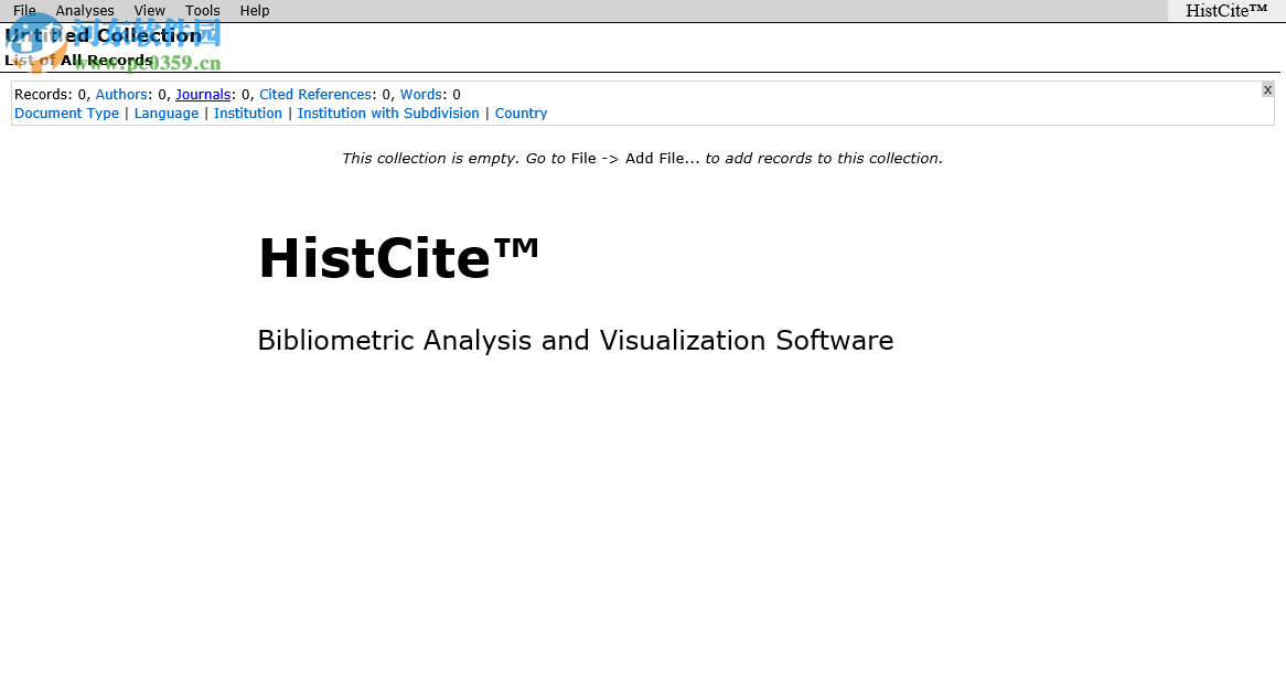 histcite(文獻索引分析軟件) 附使用教程 12.03.17 最新免費版