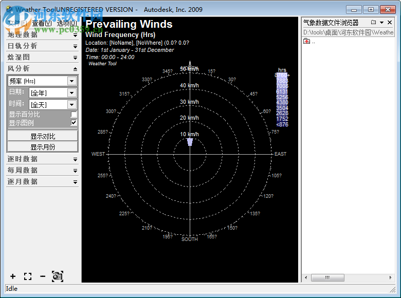 Weather Tool軟件(氣象數(shù)據(jù)分析轉(zhuǎn)換工具) 3.0 中文漢化版