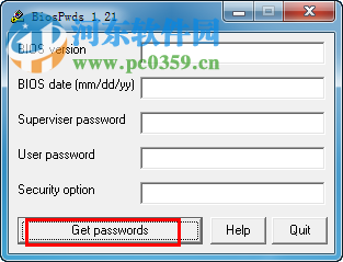 BiosPwds(獲取Bios密碼)下載 1.21 免費版