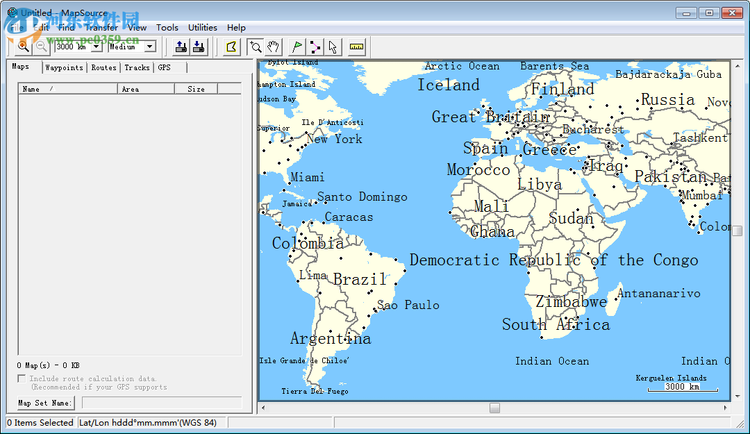 gps數(shù)據(jù)處理軟件(MapSource)下載 6.9 漢化免費(fèi)版