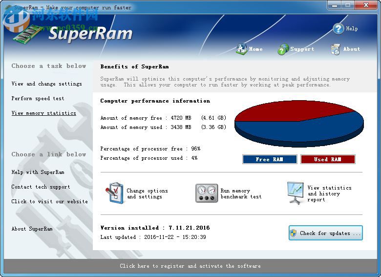 PGWARE SuperRam(<a href=http://www.stslhw.cn/s/neicunyouhua/ target=_blank class=infotextkey>內(nèi)存整理</a>工具)