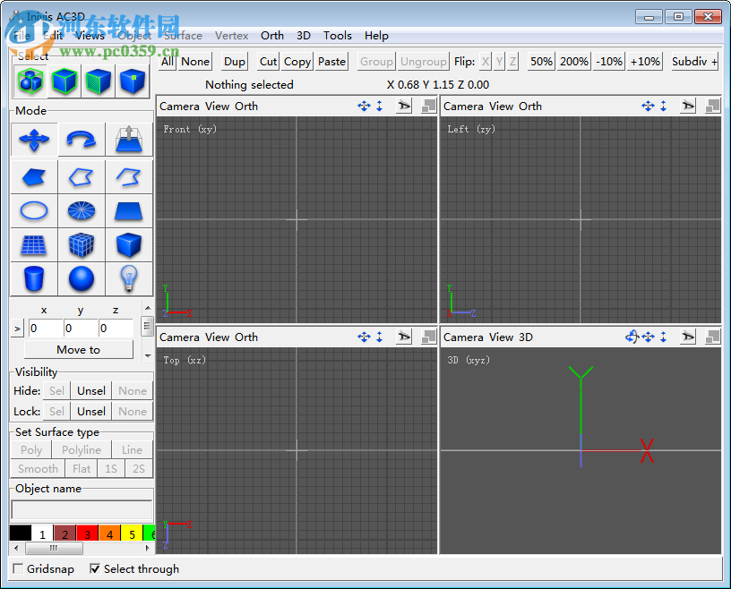 inivis ac3d(<a href=http://www.stslhw.cn/s/3Djianmo/ target=_blank class=infotextkey>3D模型制作</a>軟件) 6.43 綠色免費(fèi)版