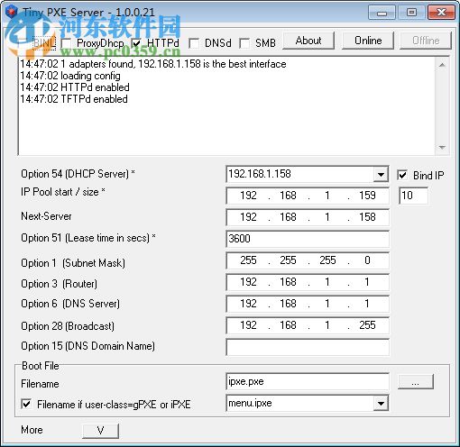 tiny pxe server 漢化版(pxe服務(wù)器軟件) 1.0.0.19 官方版