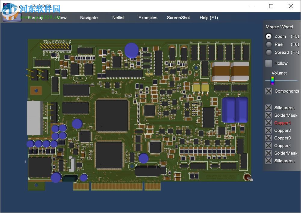 3D模擬電路圖軟件(ZofzPCB) 0.1 正式版