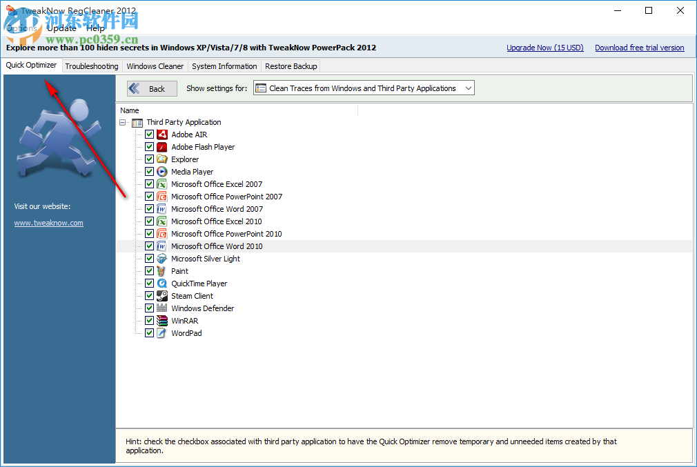 TweakNow RegCleaner Pro 7.2.6.0 綠色版