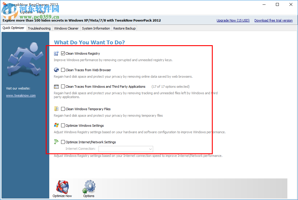 TweakNow RegCleaner Pro 7.2.6.0 綠色版