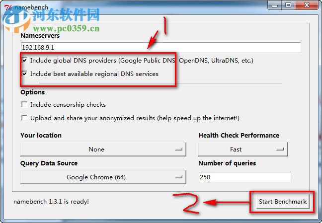 namebench下載(DNS測試工具) 1.3.1 綠色版