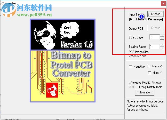 BMPtoPCB(BMP圖像文件轉(zhuǎn)成PCB電路板) 1.1 綠色免費版