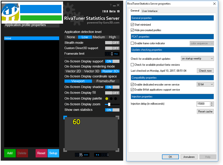 rivatuner statistics server 7.0 漢化版