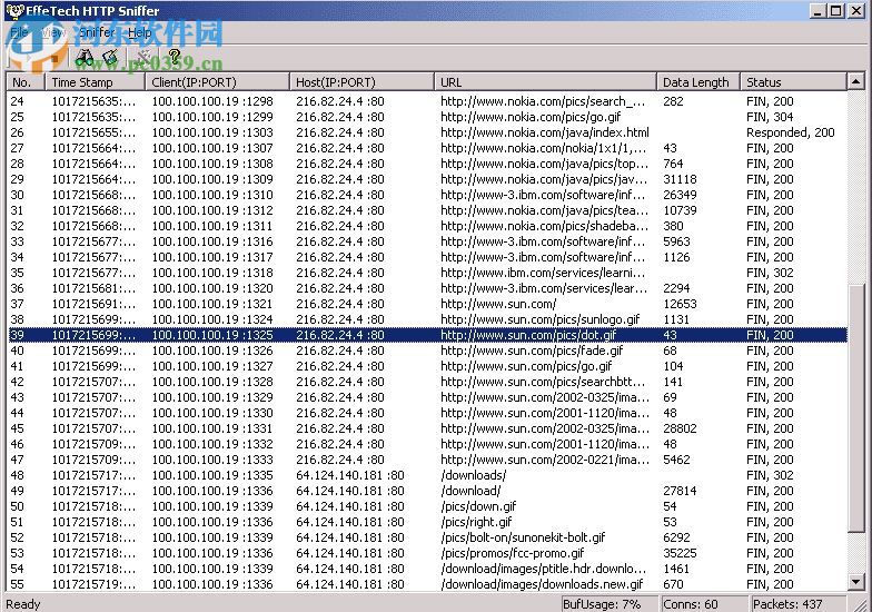 艾菲網(wǎng)頁偵探中文版下載(EffeTech HTTP Sniffer) 4.3 漢化版