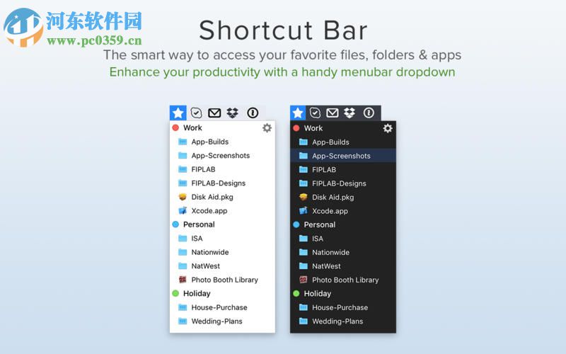 Shortcut Bar for Mac 1.9