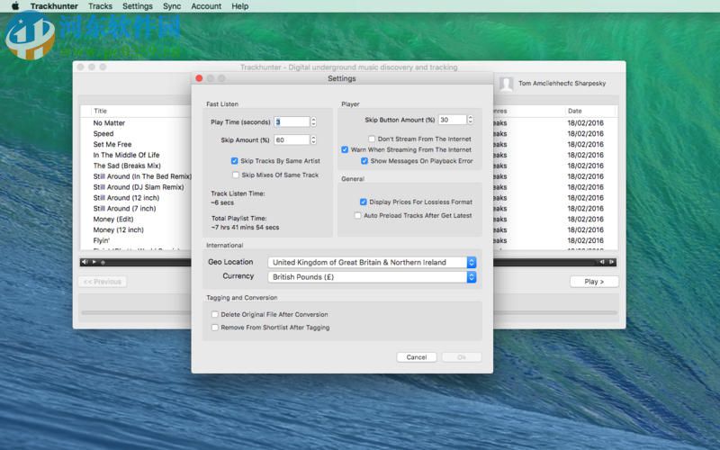 Trackhunter for Mac 1.15