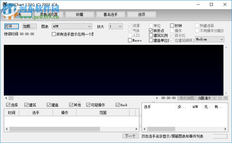 星際爭霸apm測試器(bwchart) 1.04 b 中文版