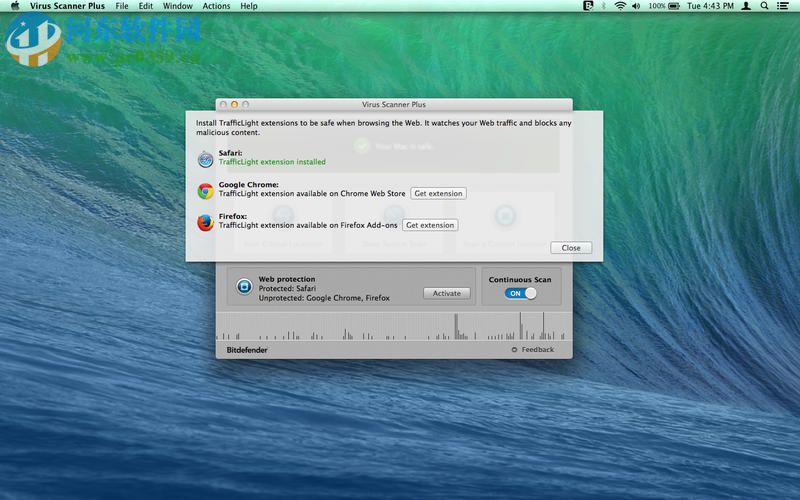 Virus Scanner Plus for Mac（病毒查殺軟件） 3.9