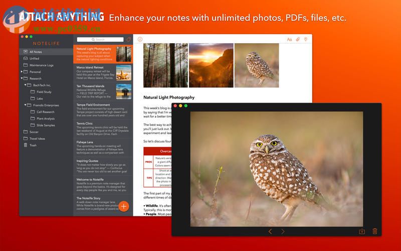 Notelife for Mac（筆記資料管理軟件） 1.0.2