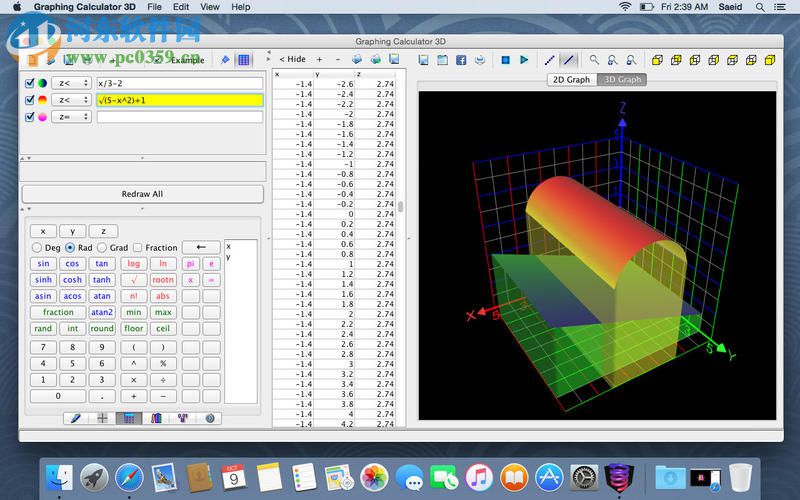 Graphing Calculator 3D for Mac（<a href=http://www.stslhw.cn/k/tubiaozhziuo/ target=_blank class=infotextkey>圖表制作軟件</a>） 6.6