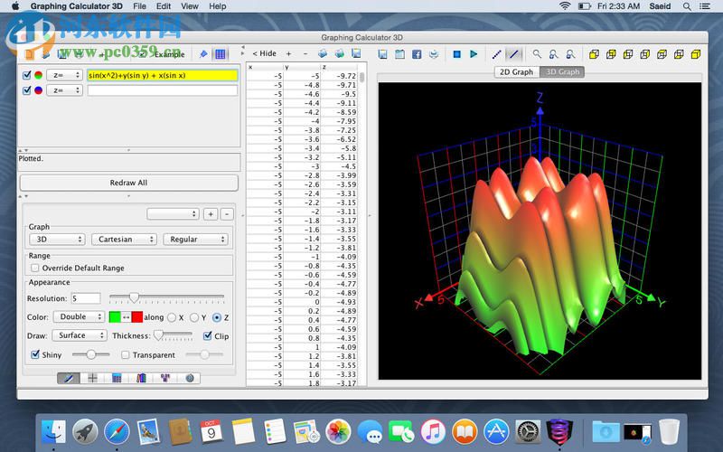 Graphing Calculator 3D for Mac（圖表制作軟件） 6.6